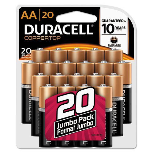 Coppertop alkaline batteries with duralock power preserve technology, aa, 20/pk for sale