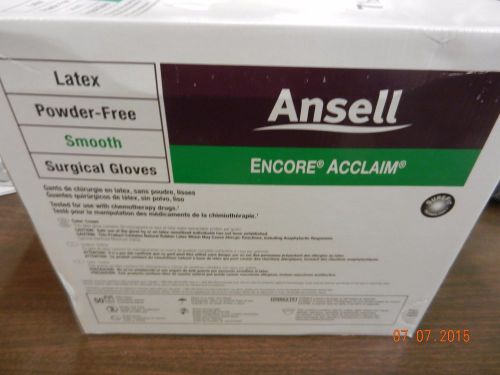 Ansell 5795004 Latex Powder Free Surg Glove Encore Acclaim Sz 7.5 Smooth 50prs