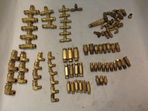 Assorted Lot of 10lbs Brass Fittings Tees Elbows Connectors Branch Threaded (I5)