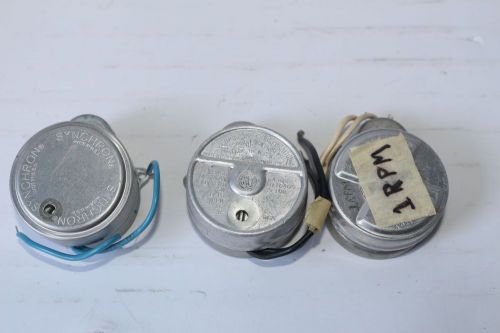 LOT OF 3 SYNCRON ELECTRICAL MOTORS MADE IN USA