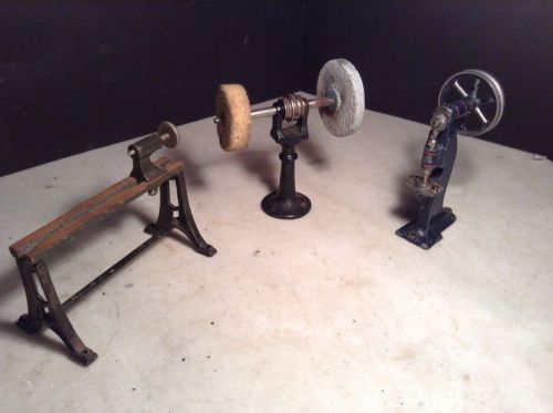 Circa 1900 Toy Steam Engine Marklin Lathe Polish Grinder Wheel Punch Press (3)