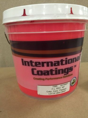International Coatings 7585 NP Fluor Red Color Concentrate plastisol ink 1 Gal
