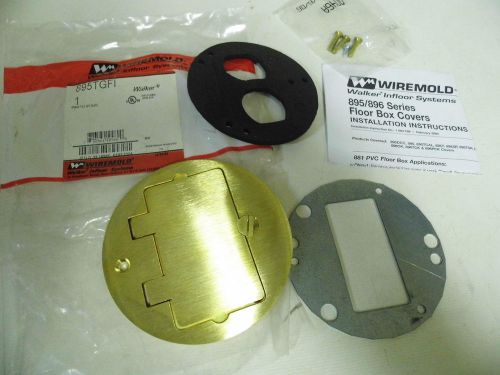 NEW IN PACKAGE WALKER WIREMOLD 895TGFI BRASS COVER PLATE LEGRAND 861 SERIES