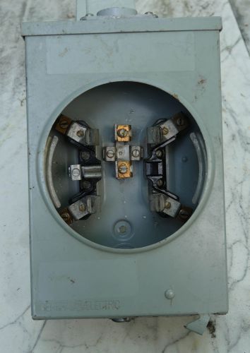 G-E Kilowatt- hour Meter Box  100A  600VAC