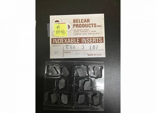 Belcar Products Inc Indexable Inserts COR 3 187 BP 54 #a48