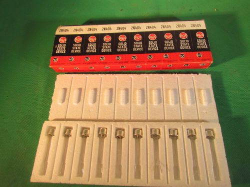 RCA 2N404 Solid State Device Electric Transistors NOS Lot of 10