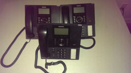 Lot of 3 Samsung Enterprise SMT-i5210D 14-Button IP Phones. BAD Speakerphones.