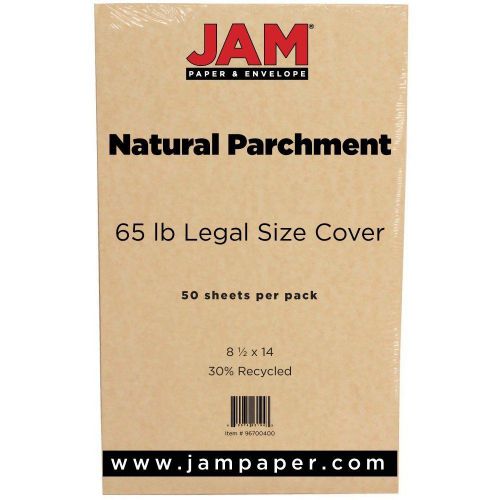 Recycled 65 lb Natural Parchment Cover Paper - 50 Sheets per Pack