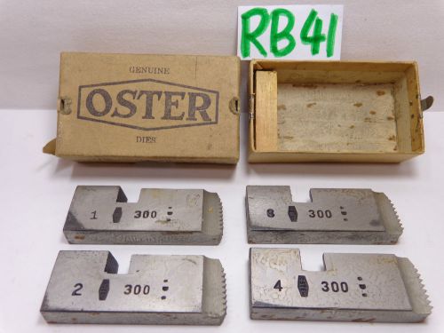 OSTER PIPE THREADER DIES SYMBOL 300 CARBON STEEL 1 &#034; &amp; 1 1/4&#034; PIPE 502-300 OEM