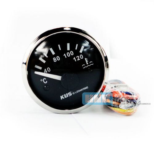 Kus water temp gauge temperature 40-120°c electrical car truck boat 12v/24v new for sale