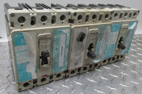 3 PIECE LOT OF WESTINGHOUSE CIRCUIT BREAKERS 200 &amp; 225 AMP