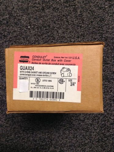 New crouse-hinds guax24 3/4&#034; explosion-proof conduit outlet box for sale