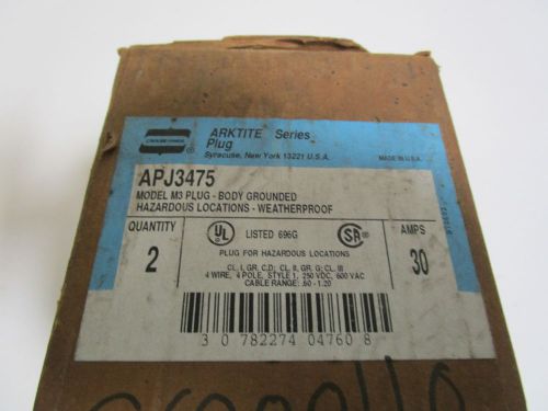 LOT OF 2 CROUSE-HINDS PLUG APJ3475 *NEW IN BOX*