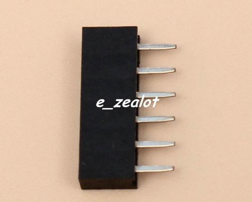 50pcs black 1x6pin 1x6p female pin 2.0mm socket perfect connector for sale