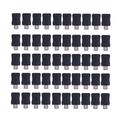 50PCS Micro USB 5 Pin T Port Male Plug Socket Connector Plastic Cover DIY