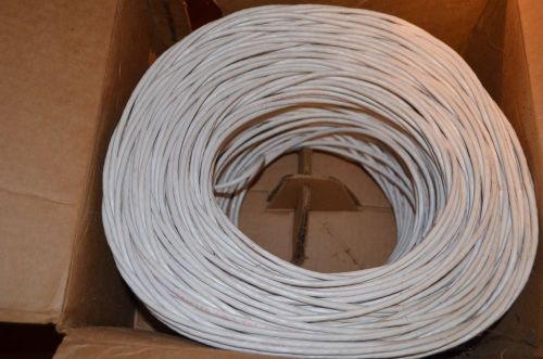 NEW General Cable 5133256 1000 Ft. 4 PR 24 AWG Cat5 Communications Cable White