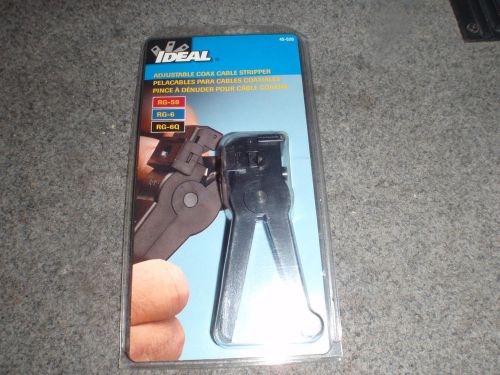 IDEAL Adjustable COAX Cable Stripper 45-520 NEW