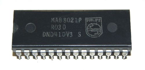 Philips Phillips MAB8021 Single Chip 8 Bit , 64x8 Ram , 1024 x 8 ROM , 28 Dip