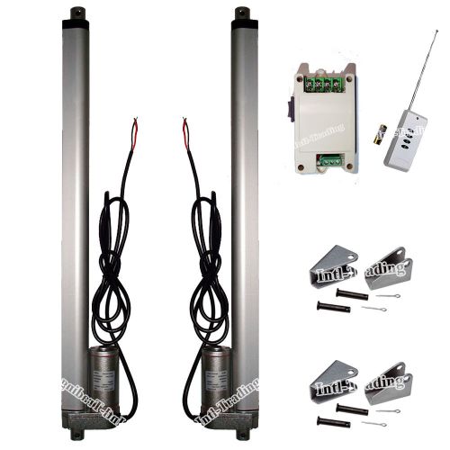 Set of 2pcs 16&#034; stroke 1500n 330lbs 12v linear actuators &amp;wireless control kits for sale