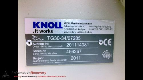 Knoll tg30-34/07285, coolant pump, 1 hp, 50/60 hz, new for sale