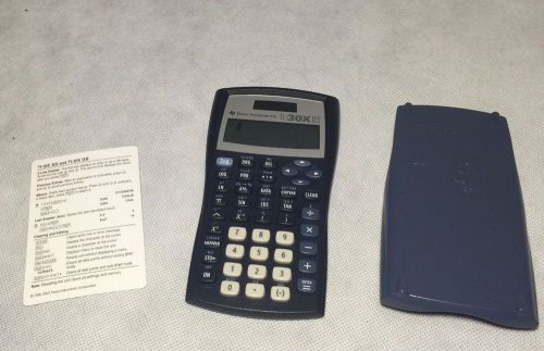 Vintage Texas Instruments TI-30X IIS calculator w/ cover in great shape