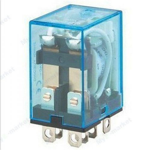 10 sets 110v ac coil power relay dpdt ly2nj hh62p-l jqx-13f 10a with socket base for sale