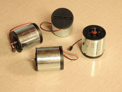 Maxon f 2140 ball bearing motors - 9 volt, 4 watt - 40mm dia (lot of 2 motors) for sale