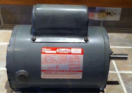 Dayton electric motor -1 1/2 h p - model 6k1620 - continous duty 115/230 volts for sale