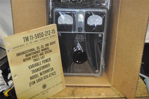 General Radio Variac, 0-280 v, 0-8 amps, Brand new in box