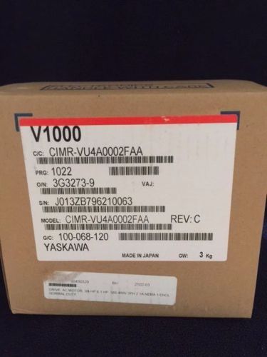 YASKAWA V1000 VARIABLE FREQUENCY DRIVE CIMR-VU4A0002FAA NEW IN BOX FREE SHIPPING