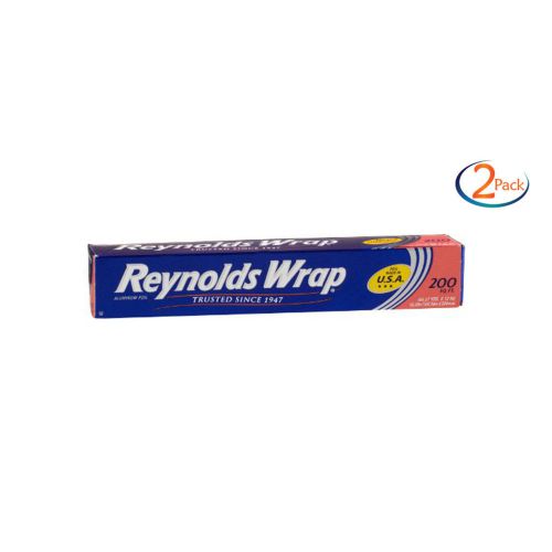 2 Pack - Reynolds Wrap Aluminum Foil, 200 sq ft