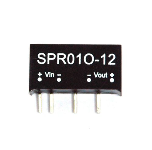 1pc SPR01O-12 DC to DC Converter Vin=48V Vout=12V Iout=84mA Po= 1W Mean Well MW