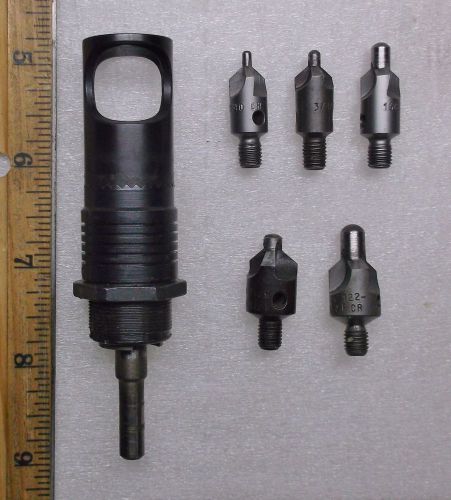 1 ATI Microstop Countersink Cage with five 1/4 - 28 Threaded Cutters