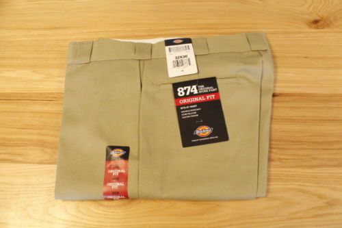 Dickies 874kh-32x30 work pants, poly/cotton, khaki, 32x30 ~free shipping~ for sale