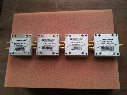 LOT of 4 Mini Circuits ZN2PD-63-S+ 1800-6000MHz Power Splitters