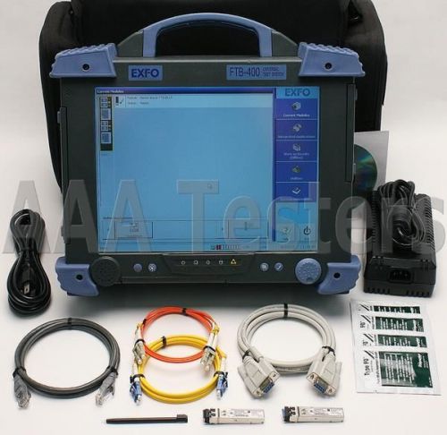 Exfo ftb-400 w/ ftb-8510 packet blazer ethernet tester ftb-8510-2 ftb 8510 for sale