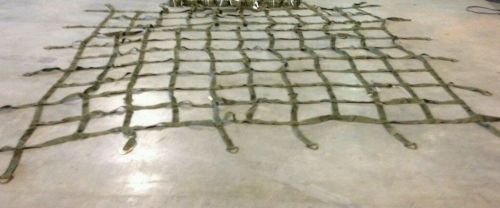 New surplus us military cargo netting nets 10&#039;x10&#039; w/ 24 d rings us made for sale