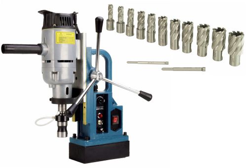 Sdt md113 variable speed 1.75&#034; magnetic drill w/ annular 13 pc kit - 1&#034; depth for sale