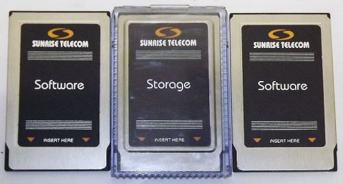 Lot 3 Sunrise Telecom SA720 SunWare 16mb Storage Software PCMCIA PC Cards