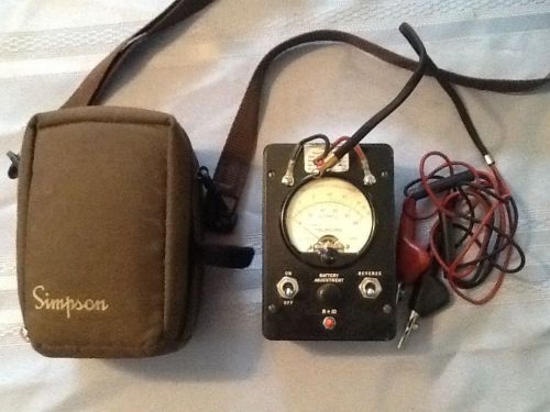 Simpson Teledata 8455 Line Loop Tester with Brown Case GREAT Condition