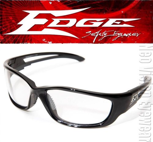 Edge Kazbek XL Clear Lens Safety Glasses Extra Large Motorcycle Ballistic Z87+