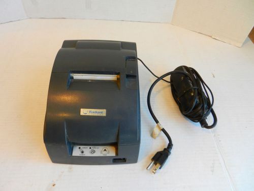 Epson tm-u220b pos kitchen printer gray w/ power supply model-m188b for sale