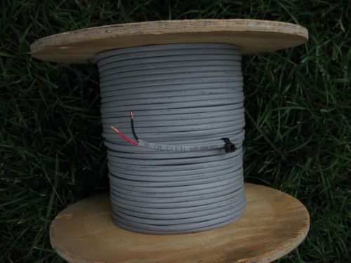 292&#039; gray access control security alarm cable speaker wire stranded 16/2 16awg for sale