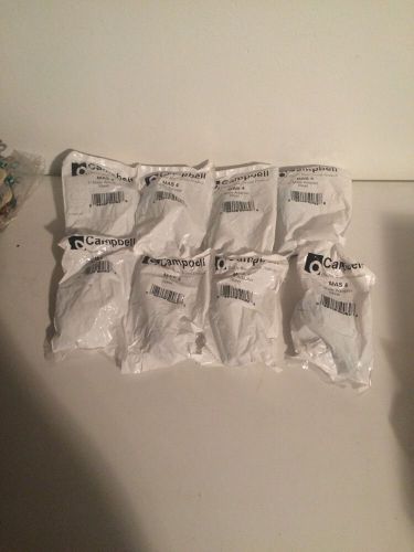 Campbell mas 4 - 1&#034; male adapter steel water hose barb nipple fitting lot of 8 for sale