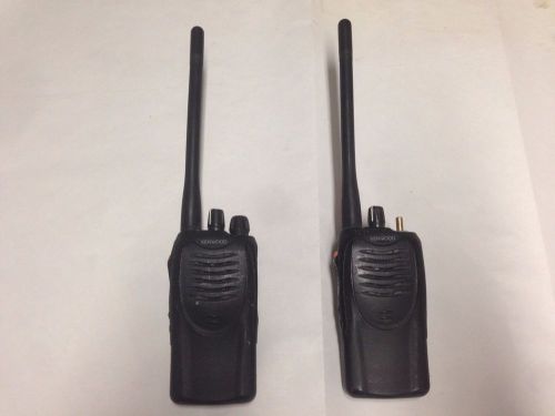 Lot of 2  Working Kenwood TK-2160 VHF Portable Two Way Radios