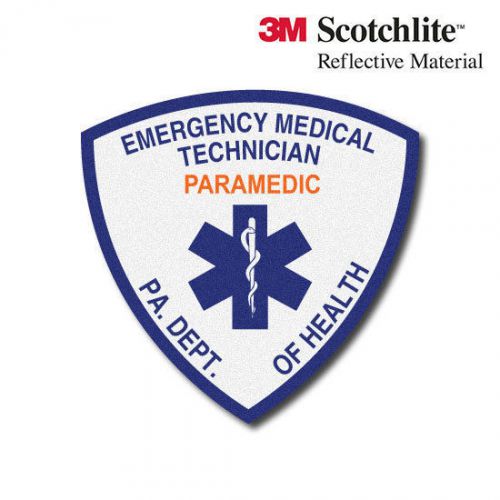 FIREFIGHTER HELMET DECALS - SINGLE - FIRE - EMS STICKER- Pennsylvania PA Medic