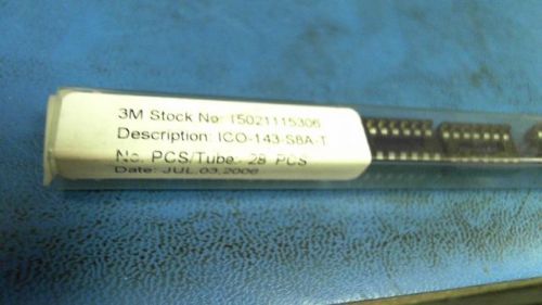 28-pcs conn dip socket skt 14 pos 2.54mm solder st thru-hole ico-143-s8a-t 143s8 for sale