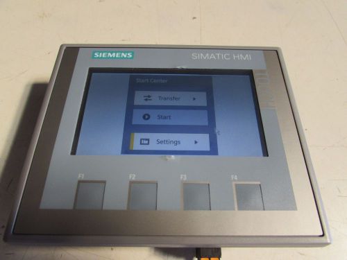 SIEMENS KTP400 BASIC 4&#034; COLOR TOUCH SCREEN 6AV2123-2DB03-0AX0 XLNT USED NR