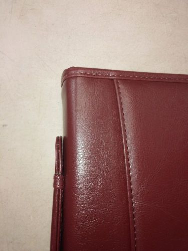 Brown leather executive 3-ring binder portfolio lot of 15 for sale