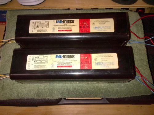 Val Miser 277V High Output ballasts, two, for 2x F96T12 95W lamps HO magnetic